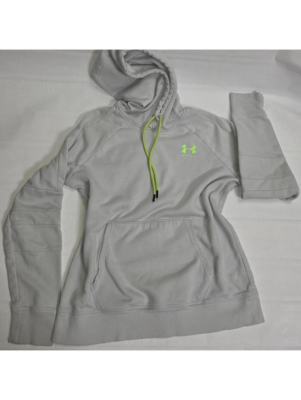Under Armour Women's Grey and White Hoody